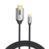 VENTION CABLE USB-C A HDMI 4K - RESOLUCION 4K@60HZ - PLUG & PLAY - CONECTORES CHAPADOS EN ORO - COLOR NEGRO