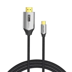 VENTION CABLE USB-C A HDMI 4K - RESOLUCION 4K@60HZ - PLUG & PLAY - CONECTORES CHAPADOS EN ORO - COLOR NEGRO