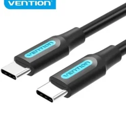 VENTION CABLE USB-C MACHO A USB-C MACHO - 1M - 3A - PD60W - COLOR NEGRO