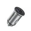 VENTION CARGADOR DE COCHE 30W 2XUSB (A+C) QC4.0 5A - DISEÑO MINI - ALUMINIO GRIS