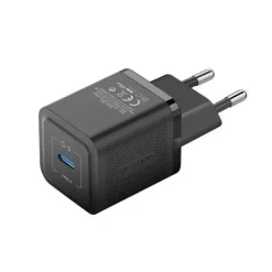 VENTION CARGADOR DE PARED GAN USB-C 20W - CARGA RAPIDA EU - COLOR NEGRO