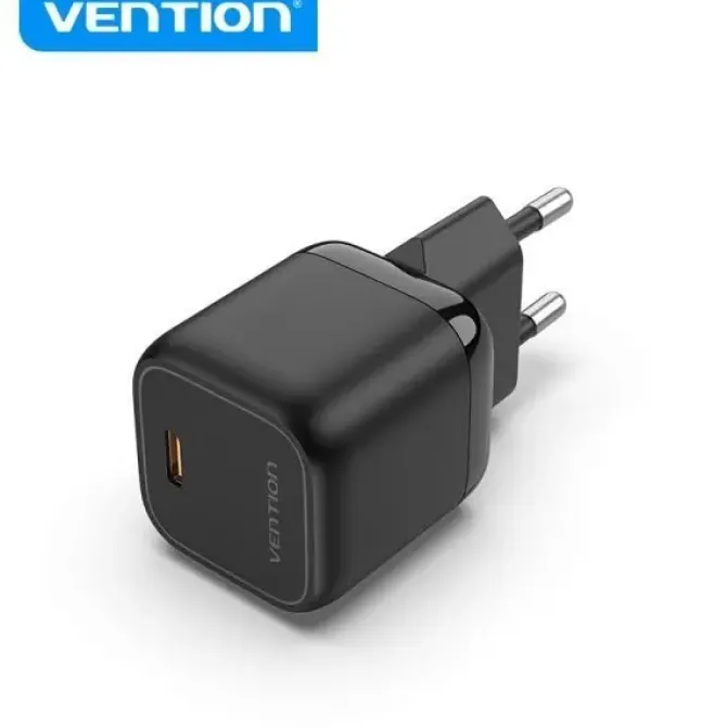 VENTION CARGADOR DE PARED GAN USB-C 30W 3A - CARGA RAPIDA - COLOR ROSA