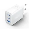 VENTION CARGADOR DE PARED GAN 3 PUERTOS USB (C + C + A) (65W/65W/30W) - EU - COLOR NEGRO