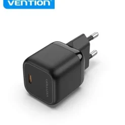 VENTION CARGADOR DE PARED GAN USB-C 30W 3A - CARGA RAPIDA - COLOR VERDE