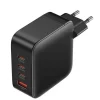 VENTION CARGADOR GAN DE PARED 4 PUERTOS PD 140W (140W/140W/30W/30W) - KIT CABLE NEGRO EU