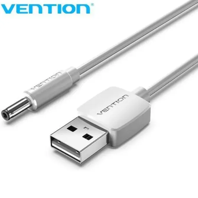 VENTION CONVERSOR USB MACHO A DC 3.5MM MACHO - 0.5M - COLOR BLANCO