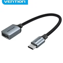 VENTION CONVERSOR USB-C MACHO A USB HEMBRA - 0.15M - COLOR GRIS