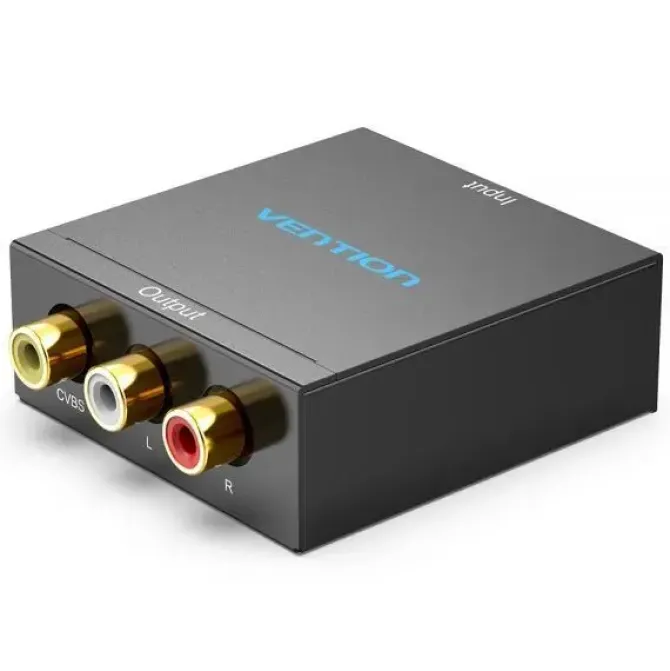 VENTION CONVERTIDOR HDMI HEMBRA A RCA HEMBRA Y MINIUSB HEMBRA - COLOR NEGRO