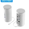 VENTION DOCKING STATION 12 EN 1 USB-C A HDMI 4K/VGA/3XUSB3.0/USB-C GEN1/RJ45/LECTOR SD/2XJACK AUDIO/DC 5V/PD100W TPHWC - 0.15M - COLOR BLANCO