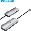 VENTION DOCKING STATION 7 EN 1 USB-C A HDMI 4K/3XUSB3.0/SD/TF/PD100W - 0.15M - COLOR GRIS
