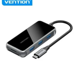 VENTION DOCKING STATION 7 EN 1 USB-C A HDMI/3XUSB3.0/LECTOR SD/MICROSD/PD100W - 0.15M - COLOR GRIS