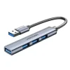 VENTION HUB 4 EN 1 USB 3.0 A 4XUSB - 0.15M - COLOR GRIS