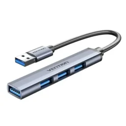 VENTION HUB 4 EN 1 USB 3.0 A 4XUSB - 0.15M - COLOR GRIS