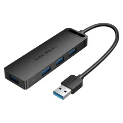 VENTION HUB 4 EN 1 USB 3.0 A 4XUSB3.0/MICROUSB/PD - 0.5M - COLOR NEGRO