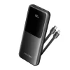VENTION POWER BANK 10.000MAH - MULTIPLES INTERFACES USB - CARGA RAPIDA - SALIDA TOTAL 3A - COLOR NEGRO