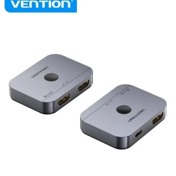 VENTION SWITCH/SPLITTER HDMI 2.1 8K BIDIRECCIONAL HDMI HEMBRA/USB-C HEMBRA A 2X HDMI HEMBRA - COLOR GRIS