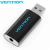 VENTION TARJETA DE SONIDO EXTERNA USB A CTIA - COLOR NEGRO METALIZADO
