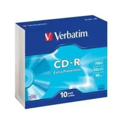 VERBATIM CD-R 700MB CAJA (PACK 10 UDS)