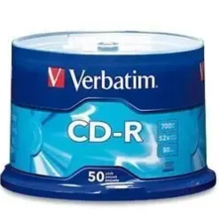 VERBATIM CD-R 52X 700MB (TARRINA 50 UDS)