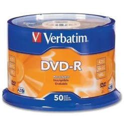 VERBATIM DVD-R 16X 4.7GB (TARRINA 50 UDS)
