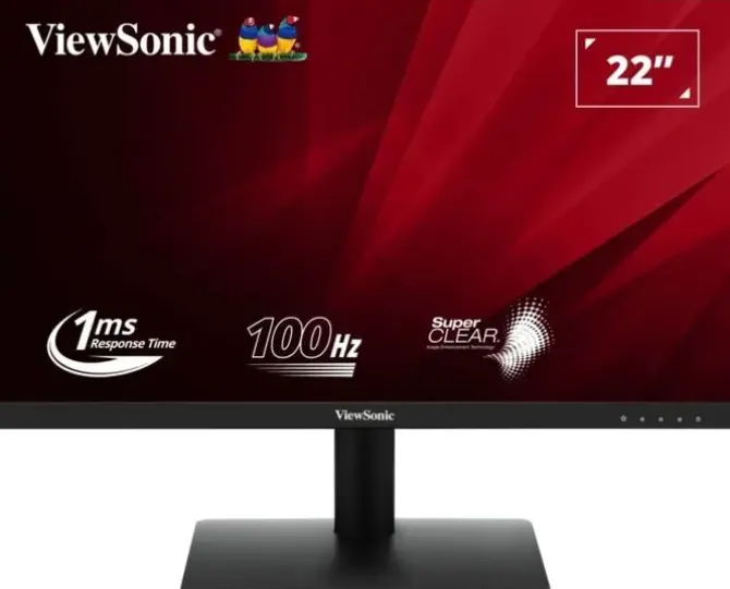 VIEWSONIC MONITOR 21,5 VA220-H LED FULLHD - 100HZ - RESPUESTA 1MS - ANGULO DE VISION 178º - 16:9 - MVA PANEL -VGA - HDMI - VESA 75X75 - COLOR NEGRO