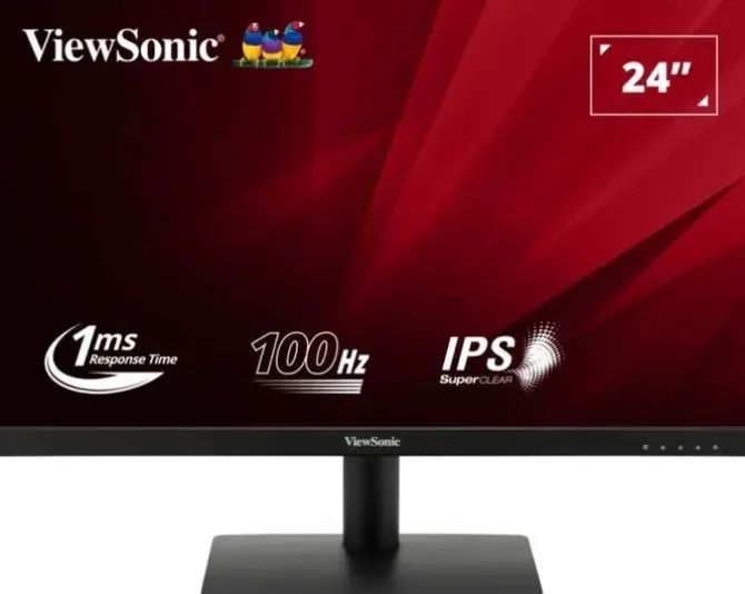 VIEWSONIC MONITOR 23.8 VA240-H LED IPS FULLHD - 100HZ -RESPUESTA 1MS - ANGULO DE VISION 178º - 16:9 - VGA - HDMI - VESA 75X75 - COLOR NEGRO