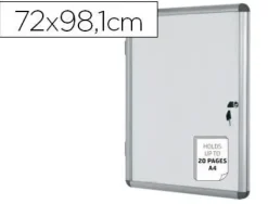 VITRINA DE ANUNCIOS BI-OFFICE FONDO MAGNETICO EXTRAPLANA DE INTERIOR 720X981 MM