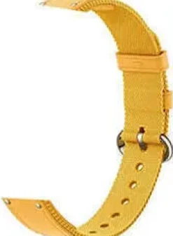 XIAOMI BRAIDED STRAP CORREA PARA PULSERA DE ACTIVIDAD MI SMART BAND 8 - FABRICADA EN NYLON Y CUERO - COLOR AMARILLO