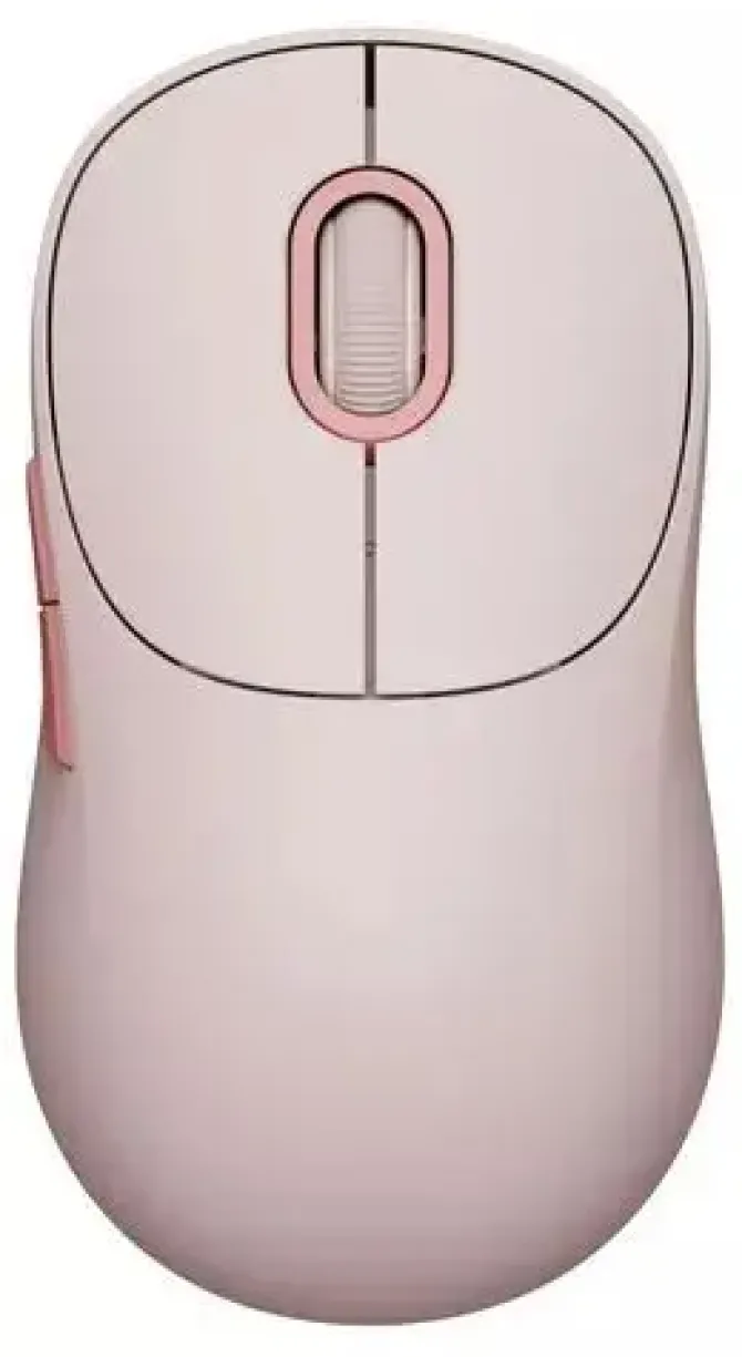XIAOMI WIRELESS MOUSE 3 RATON INALAMBRICO CON ADAPTADOR DE 2.4GHZ Y BLUETOOTH 1200DPI - 5 BOTONES - USO DIESTRO - COLOR ROSA