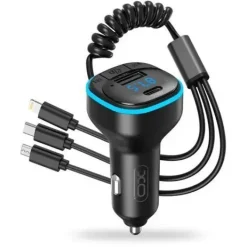 XO ADAPTADOR BLUETOOTH PARA COCHE - CONEXION INALAMBRICA 50 - REPRODUCE DESDE SMARTPHONE Y PENDRIVE - PUERTO USB Y TIPO C - FUNCION MANOS LIBRES - PANTALLA LED - DIMENSIONES 35X35X75MM - PESO 50GR - C