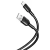 XO CABLE DE CARGA Y TRANSMISION DE DATOS TIPO C - LONGITUD 1M - SILICONA SUAVE Y DURADERA - ALTA VELOCIDAD 5V, 2.1A - CONECTOR TIPO C (NEGRO)