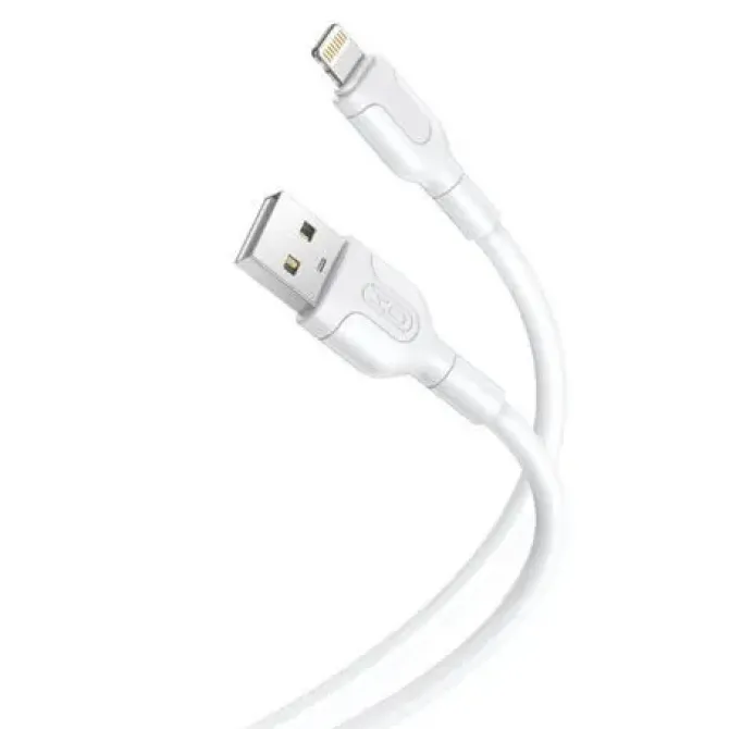 XO CABLE DE CONECTOR LIGHTNING - LONGITUD 1 METRO - CARGA Y TRANSMISION DE DATOS DE ALTA VELOCIDAD - 5V, 21A - CABLE DE SILICONA SUAVE Y DURADERO - TACTO CONFORTABLE - COLOR NEGRO