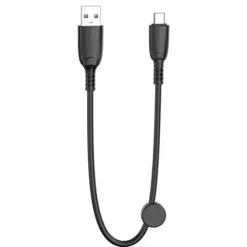 XO CABLE NB247 CARGA RAPIDA USB - MICRO USB - 6A - 25CM CON CLIP - COLOR NEGRO