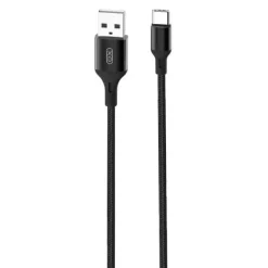 XO CABLE USB-A MACHO A TIPO C - 2.4A - CARGA + TRANSMISION DE DATOS ALTA VELOCIDAD - 2M - COLOR NEGRO