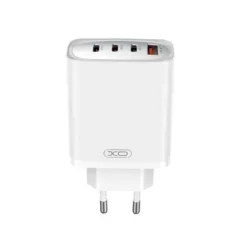 XO CARGADOR MULTI-PUERTO - USB-A 22.5W - 3 PUERTOS TIPO C - COMPATIBILIDAD DE VOLTAJE VARIADO - COLOR BLANCO