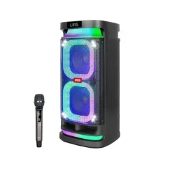 XO F58 ALTAVOZ KARAOKE - BLUETOOTH - 40W - ILUMINACION RGB - MICROFONO INALAMBRICO INCLUIDO - ENTRADA PARA INSTRUMENTOS Y MICROFONOS ADICIONALES - COLOR NEGRO