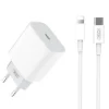 XO L77 PACK CARGADOR DE CORRIENTE 1X USB-C 20W CARGA RAPIDA + CABLE USB-C A LIGHTNING 1M