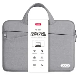 XO MALETIN PARA PORTATIL - HASTA 13 - RESISTENTE A SALPICADURAS, DESGASTE Y ARAÑAZOS - DISEÑO MODERNO - COLOR GRIS