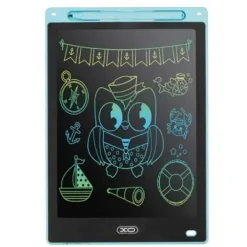 XO TABLETA DIGITAL - PANTALLA 10 - HUECO PORTA LAPIZ - BORRADO CON UN SOLO TOQUE - COLOR AZUL