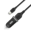 XO TZ08 PACK CARGADOR DE COCHE + CABLE USB-A A LIGHTNING - 2 PUERTOS USB