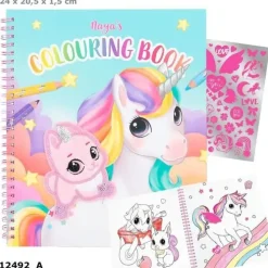 YLVI UNICORNIOS NAYA'S UNICORNIO COLOREAR Y PEGATINAS COLOURING BOOK